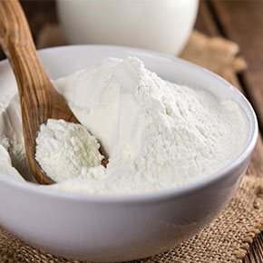 Laits en poudre et margarine